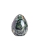 Natural Kambaba Jasper Egg Shape Figurines, for Home Feng Shui Decoration, 40~70x55~80mm