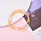 Round Natural Fresh Water Pearl & Quartz Crystal Beaded Wrap Bracelets for Women, Yellow, Inner Diameter: 4-1/4~4-1/2 inch(10.8~11.4cm)