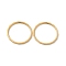 Ion Plating(IP) 304 Stainless Steel Finger Rings, Golden, US Size 7(17.3mm)