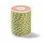 4-Ply Polycotton Cord Metallic Cord, Handmade Macrame Cotton Rope, for String Wall Hangings Plant Hanger, DIY Craft String Knitting, Yellow Green, 1.5mm, about 4.3 yards(4m)/roll