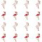 PandaHall Elite 30pcs Pink & Red Flamingo Brid Alloy Enamel Pendants Charms for DIY Bracelet Necklace Earring Making