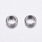 Tarnish Resistant 304 Stainless Steel Beads, Rondelle, Stainless Steel Color, 5x2mm, Hole: 3mm