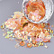 Ornament Accessories, PVC Plastic Paillette/Sequins Beads, Mixed Shapes, Tomato, 4~40x2.5~16x0.3~1.5mm, Hole: 1~1.6mm