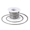 304 Stainless Steel Flat Snake Chains, Soldered, Stainless Steel Color, 4mm, about 16.40 Feet(5m)/Roll