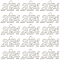 50Pcs Alloy Charms, Number 2024, Platinum, 18~19x32~33x2mm, Hole: 3mm