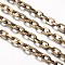 Iron Cable Chains, Unwelded, Nickel Free, Flat Oval, Antique Bronze, 6x4x1mm