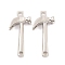 Alloy Pendants, Long-Lasting Plated, Lead Free & Cadmium Free, Humman, Platinum, 43x19.5x6mm, Hole: 3.5mm