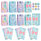 12Pcs 4 Styles Ocean Themed Paper Bags, with Stickers, Rectangle, Sea Animals, Finished Product: 12x8x22cm, 3pcs/style
