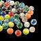 Handmade Luminous Lampwork Beads, Round, Mixed Color, 12mm, Hole: 2mm
