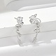 Серьги-гвоздики из циркония EJEW-M077-11P-1