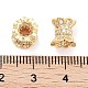 Латунные микропаве из прозрачного кубического циркония KK-P271-39B-05-3