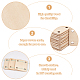 Деревянная доска для вязания крючком WOOD-WH0034-29-4