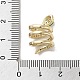 Латунные микропаве прозрачные подвески с фианитом KK-M275-54G-3