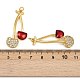Латунные микро проложить кубического циркония подвески KK-L240-26G-3