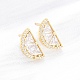 Серьги-гвоздики из циркония EJEW-Q015-15G-1
