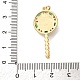 Латунные микро проложить кубического циркония подвески KK-U076-04G-02-3