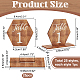 Ph pandahall 25 комплект номеров столов с деревянным основанием DIY-WH0002-33-2