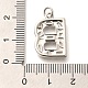 Латунные микропаве прозрачные подвески с фианитом KK-G521-01P-B-3