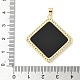 Латунные микро проложить кубического циркония смолы подвески KK-L239-047G-B-4