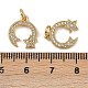 Латунные микро проложить кубического циркония подвески KK-I358-058A-G-3
