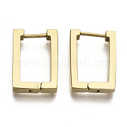 Серьги-кольца Huggie Hoop из нержавеющей стали 304 STAS-R115-21G