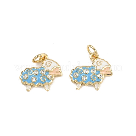 Латунные микро проложить кубического циркония подвески KK-L240-16G-01-1