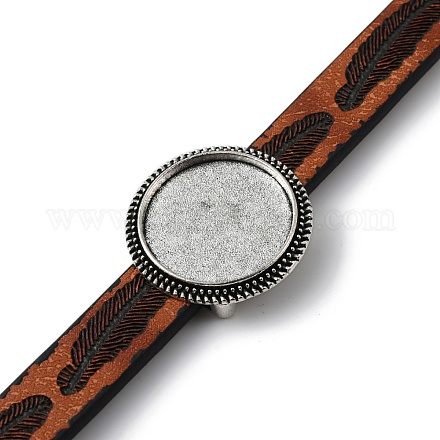 Браслет из сплава с плоскими круглыми звеньями FIND-M009-01AS-1