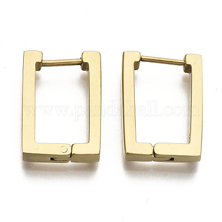 Серьги-кольца Huggie Hoop из нержавеющей стали 304 STAS-R115-21G-1