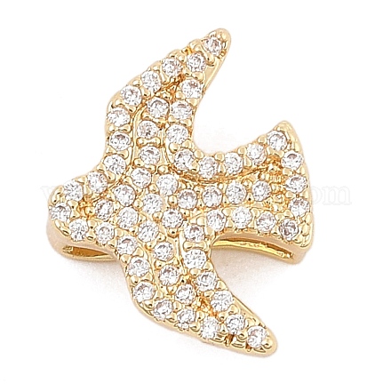Латунный микро pave прозрачный кубик циркония подвески ZIRC-I068-33G-1