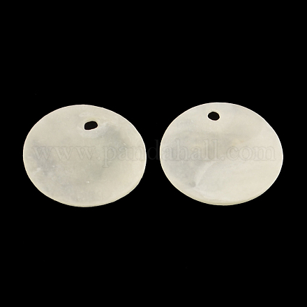 Плоские круглые подвески Capiz Shell SSHEL-R035-06-1