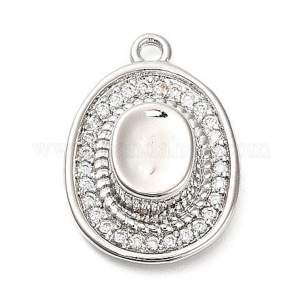 Латунные микро проложить кубического циркония подвески KK-L229-030P-1
