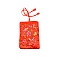 Silk Bundle Pocket, with Drawstring Rope, Red, 28x19.8x1.1cm