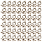 150 Pcs Tibetan Style Alloy Toggle Clasps, Round Toggle T Bar Clasps Antique Bronze Jewelry Connectors Ring Buckle Closure End Clasps Fastener Hook for DIY Jewelry Making