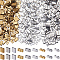 600Pcs 9 Style Glass Seed Beads, Metallic Colours, 2-Hole, Rectangle, Mixed Color, 4.5~5.5x2~5.5x1~2.5mm, Hole: 0.5~0.8mm