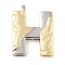 Brass Pendants, Cadmium Free & Nickel Free & Lead Free, Real 18K Gold Plated And Platinum, Letter Charms, Letter H, 31x27.5x3.5mm, Hole: 3x1.5mm
