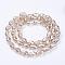 Electroplate Glass Beads Strands, AB Color Plated, Faceted Teardrop, Linen, 15x10mm, Hole: 1mm, 46~48pcs/strand, 69~72cm