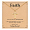 Cross 201 Stainless Steel Mustard Seed Pendant Necklaces for Women, Golden, 17.72 inch(45cm)
