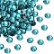 Preciosa® Crystal Hotfix Flatback Stones, Czech Crystal, Round(438 11 612 Chaton Rose VIVA 12 ®), 60230 Blue Zircon, SS6(1.9~2.1mm)