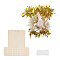 FINGERINSPIRE 2 PCS Wood Wreath Boards 11.8x11.8inch Rail Wreath Boards with Nylon Cable Ties Flower Boards with Hole Wreath Frame Supplies for DIY Craft Flower Wreath Boards for Christmas Decoration