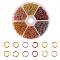 6 Colors Aluminum Wire Open Jump Rings, Mixed Color, 20 Gauge, 6x0.8mm, Inner Diameter: 4.4mm, about 180pcs/color, 1080pcs/box