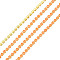 Brass Rhinestone Strass Chains, Rhinestone Cup Chain, Imitate Luminous Style, Raw(Unplated), Sun, 2x2mm, about 23.62 Feet(7.2m)/Strand