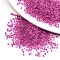 12/0 Glass Seed Beads, Transparent Inside Colours, Round Hole, Round, Camellia, 12/0, 2~2.5x1.5~2mm, Hole: 0.8mm, about 3333pcs/50g