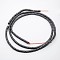 Matte Grade A Non-magnetic Synthetic Hematite Column Beads Strands, Black, 4x2mm, Hole: 1mm, about 101pcs/strand, 15.7 inch