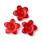 Glass Beads, Star, FireBrick, 20.5x21.5x5.5mm, Hole: 1.6mm