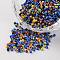 12/0 Opaque Colours Seep Glass Beads, Round Seed Beads, Mixed Color, 1.5~2x2mm, Hole: 0.5mm, about 22500pcs/450g