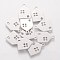 Tarnish Resistant 201 Stainless Steel Pendants, House, Stainless Steel Color, 16x11x1mm, Hole: 1.5mm