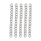 Tarnish Resistant 304 Stainless Steel Chain Extender, Twisted Chains, Solder, Stainless Steel Color, 40x3mm