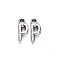 Tibetan Style Alloy Pendants, Cadmium Free & Lead Free, Letter P, P: 15.5x6x2mm, Hole: 2mm, about 1535pcs/1000g