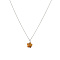 Stainless Steel Cable Chain Necklace, Star Natural Tiger Eye Pendant Necklace for Women, 17-3/4 inch(45cm)