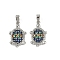 Brass Micro Pave Cubic Zirconia Pendants, Cadmium Free & Lead Free, Turtle Charms, Platinum, 20x12.5x4mm, Hole: 3.9x1.9mm